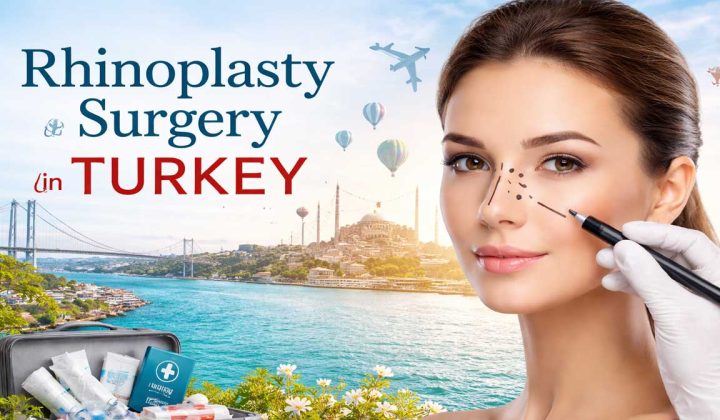 Rhinoplasty surgery in Turkey performed by experienced plastic surgeons, showcasing advanced nose reshaping techniques, modern medical facilities, and comprehensive health tourism services for international patients.